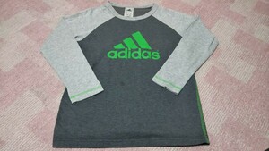 adidas アディダス 長袖Tシャツ 150サイズ グレー