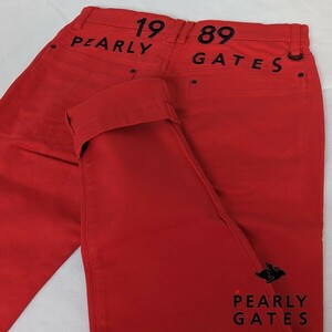 ☆新品正規品 PEARLYGATES/パーリーゲイツメンズツイル ハイパワーコットンストレッチパンツ 4(M)春秋素材 ロングシーズン対応