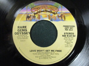 Rare Gems Odyssey ： Love Won't Set Me Free 7'' / 45s ★ '77 Modern Soul ☆ 5点で送料無料