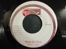 Tony Tuff ： Hope It's True 7'' / 45s (( 70's Roots Rock / Reggae レゲエ ))(( 落札5点で送料当方負担_画像1