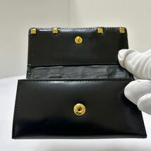 ☆良品☆ ◆LANVIN ランバン◆　キーケース 4連　本革　ゴールド金具　ロゴ刻印　ブラック 【USED】0326_画像6