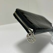 ☆美品☆ ◆COACH コーチ チェルシー 45837 SVBK◆ 長財布　ラウンドジップ　エナメル　小銭入れ有　ブラック 【USED】0307_画像5