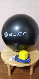  exercise ball * chair * air pump attaching * foot pump * secondhand goods *100 jpy!