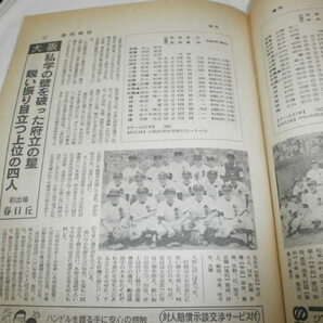 週刊朝日臨時増刊 高校野球 1982年 甲子園大会号 代表49チームの戦力と横顔 / 早実 池田 春日丘 / 早稲田ゼミナールの広告の画像7