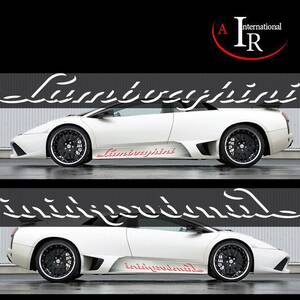 【AIR int'l製品】★LAMBORGHINI★ランボルギーニ★ムルシエラゴ★シャドーデザイン★サイドステッカー★デカール★カラー選択★左右セット