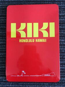 N 雑貨3】KIKI HONOLULU HAWAII ホノルル ハワイ 缶 ブリキ メモ帳 電話帳 コレクション 昭和レトロ グッズ インテリア 文房具 現状