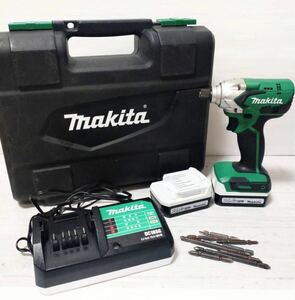 ■ makita ■ マキタ 充電式インパクトドライバ 14.4V M697D 充電器付 純正バッテリー2個付 動作確認済 バッテリー1個不具合 電動工具 工具