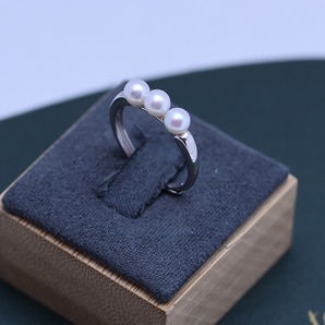パール 指輪 淡水パール 淡水真珠 パール指輪 リング 真珠 レディースアクセサリー 指輪 結婚式 母の日 本真珠 シルバーs925 卒業式 zj14の画像2