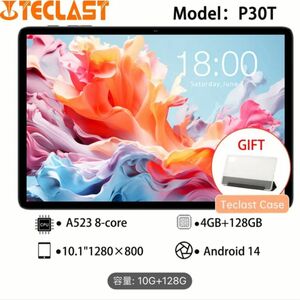 一番安い　新品　未開封　Teclast P30T タブレット 4GB+4GB RAM 拡張 1TB 拡張付き 128GB ROM