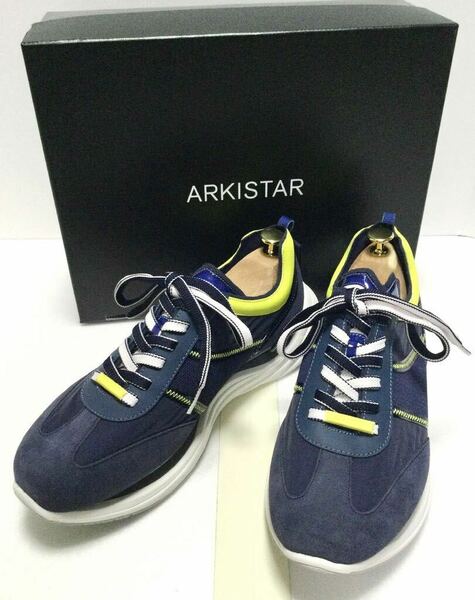 8.5@ 新品「ARKISTAR」“A1 KR9060”ナイロン×スウェード ローカット ハイテクスニーカー SIZE:44/29.0-29.5cm相当