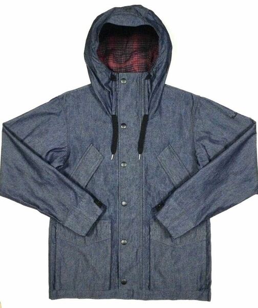 新品「Woolrich」“NOPC1906 / C/NY CANVAS DENIM ARKTIC JK”高級キャンバスデニム地 アークティックジャケット SIZE:M D.Navy