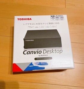 新品 ★ TOSHIBA Canvio HD-TDA4U3-B 外付けHDD 4TB ブラック ハードディスク 録画 SHARP