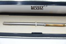 ■△美品　モンブラン MONT BLANC NOBLESSE ボールペン ノック式 ロゴ シルバー×ゴールド_画像1