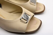 □★【Salvatore Ferragamo】サンダル サルバトーレフェラガモ ベージュ 22.5～23cm (S0327)_画像8