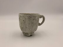 □★【未使用品】京焼 陶器 小さめカップ 美品 ハンドメイド品 (S0316)_画像1