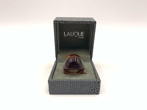 □★【美品レア】LALIQUE PARIS ラリック カボションリング 7号 保管品 (S0331)