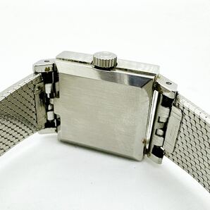 03113 オメガ OMEGA 稼働品 ジュネーブ Geneve レディース 腕時計 手巻き スクエア シルバーカラー アンティーク ヴィンテージの画像6