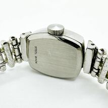 03273 オメガ OMEGA 稼働品 デビル DE VILLE カットガラス レディース 腕時計 手巻き シルバーカラー アンティーク ヴィンテージ_画像6