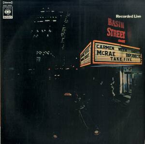 A00587406/LP/カーメン・マクレー / デイヴ・ブルーベック「Take Five / Recorded Live At Basin Street East (1969年・SONP-50062・TEO 