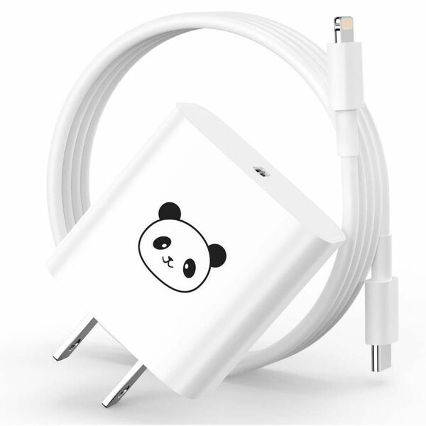 iPhone 充電器 20W USB C PD iPhone急速充電器　パンダ