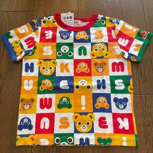 ミキハウス 現行品 パズルブロック 半袖Tシャツ 110サイズ