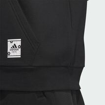 ★送料230円 アディダス ロゴ パーカー【XL】定価7700円 adidas 新品 スウェット カジュアル スポーツ フーディー 黒 ジャージ 4209 長袖_画像6