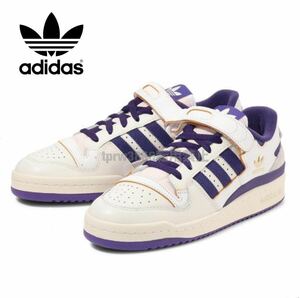  new goods Adidas FORUM 84 LOW[30cm] regular price 14300 jpy forum natural leather leather adidas sneakers Adidas low cut white purple shoes 2009