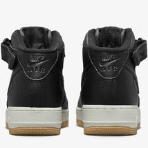 新品未使用 NIKE エアフォース ワン LX【26cm】定価15400円 AIR FORCE 1 ナイキ AIRFORCE ミッドカット 7585 黒 ハイカット 靴 シューズ_画像8