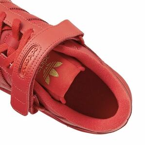 新品未使用 アディダス FORUM LOW 【26cm】レザー 天然皮革 スニーカー adidas フォーラム ロー 本革 トリプルレッド 4991 赤の画像6