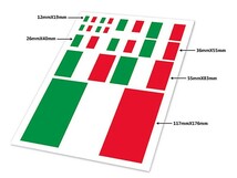 自動車 飾り 装飾 シール ステッカー 国旗模様 四角形#イタリア国旗_画像2