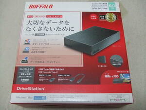 ■□【新品・未使用】 BUFFALO バッファロー パソコン&テレビ録画用 外付けハードディスク 6TB HD-LE6U3-BB USB 3.2(Gen1) 静音＆防振□■