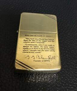 ZIPPO 社長の手紙とサイン ★ZIPPO 希少・ヴィンテージ★ZIPPO ジッポー★ II - 1986年製造