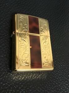 ★★★★ ( 中古品 ) ZIPPO 二面彫り 漆 ★希少・ヴィンテージ★ZIPPO ジッポー★ I- 03- 2003年製造