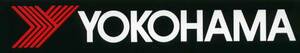 ２枚セット　YOKOHAMA　(ヨコハマ)ステッカー特大　白文字【GA10】