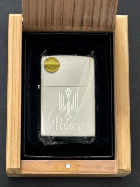 zippo Peace silver JT 限定品 ピース シルバー 両面刻印 2011年製 懸賞品 たばこメーカー シリアルナンバー PE-NO.03238 