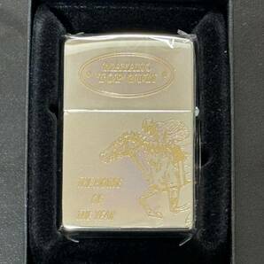 zippo マヤノトップガン 3連続加工品 競馬 MAYANO TOP GUN 年代物 1998年製 HORSE OF THE YEAR ゴールド加工 ケース 保証書