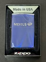 zippo メビウス 10周年記念 限定品 MEVIUS BLUE 2023年製 10th ANNIVESARY 両面デザイン MILD SEVEN マイルドセブン ブルー デットストック_画像3