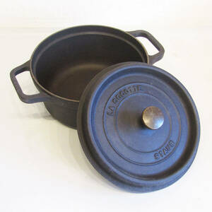 ★LA COCOTTE / STAUB / ストウブ / ココット / FRANCE / フランス製 / ラウンド / 鍋 / 両手鍋座 / 鋳鉄 / ホーロー / 22cm