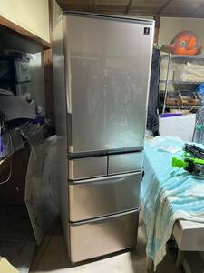 美品　シャープ 2021年製 プラズマクラスター冷蔵庫 SJ-X414H-T ノンフロン冷凍冷蔵庫 5ドア 両開き