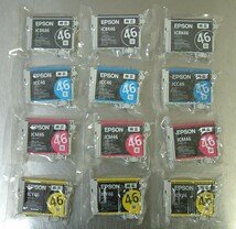 EPSON エプソン 純正 インクカートリッジ IC4CL46 4色パック 3組 12本セット icbk46 icc46 icm46 icy46 _画像1