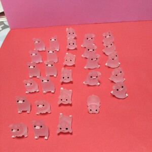 No.109 pig Chan 28 pig deco parts hand made for large amount!