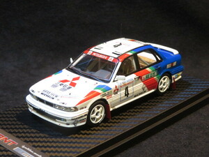 ◆ ignition model【0209】1/43 Mitsubishi Galant VR-4 “Mitsubishi Ralliart Europe” / 1991 Acropolis Rally 総合7位 ◆