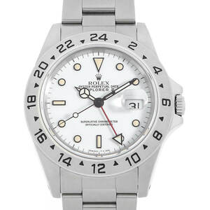 Rolex Explorer II 16570 White All Tritium Single Buckle n Ban Используемые мужские часы