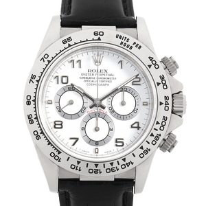 ロレックス デイトナ 16519 ホワイト U番 中古 メンズ 腕時計