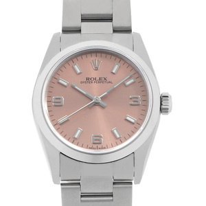 ロレックス オイスターパーペチュアル 77080 ピンク 369ホワイトバー K番 中古 ボーイズ(ユニセックス) 腕時計