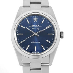 ロレックス エアキング 14000M ブルー バー Y番 中古 メンズ 腕時計