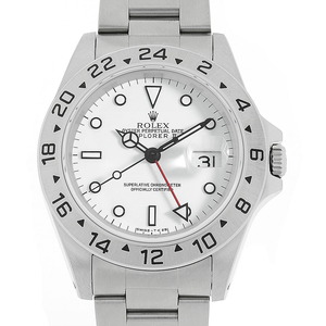 Rolex Explorer II 16570 Белый полностью литиевый одинарный застежка No S Подержанные мужские часы