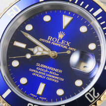 ロレックス サブマリーナ デイト 16613 ブルー P番 中古 メンズ 腕時計_画像6