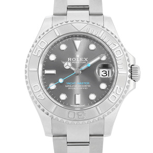 ロレックス ヨットマスター ロレジウム 268622 スレート (ダークロジウム/グレー) ランダム番 中古 ボーイズ(ユニセックス) 腕時計
