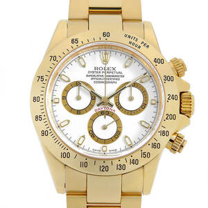  Rolex Daytona 116528 white P number used men's wristwatch 